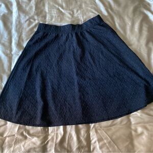 Joe B. by Joe A-Lined Knee Length Skirt Womens Size XL Black Textured Pull On